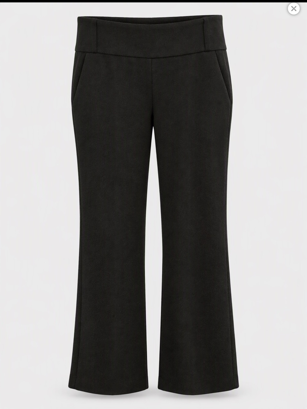 Margaret M Black Ponte Boot-Cut Pants